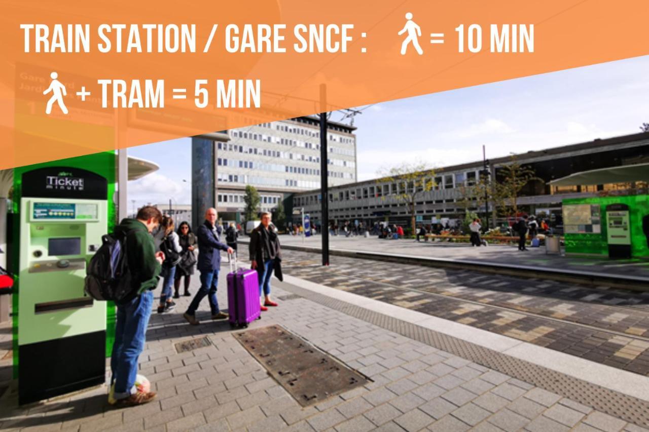 Gare / 2 Chambres / Appartistic Machines De L Ile / Wifi Fibre Nantes Exterior foto